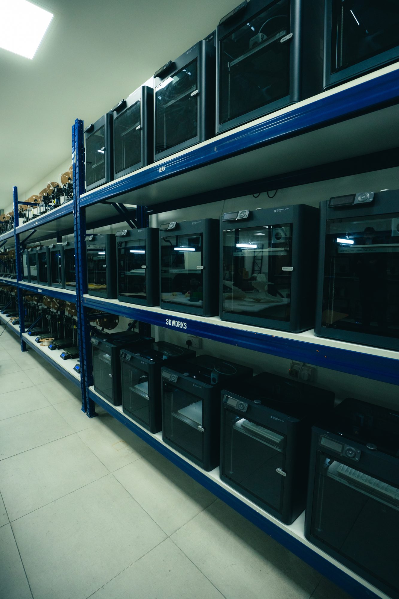 3DWorks FDM printer farm in Dubai